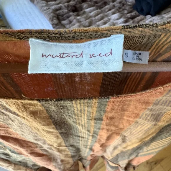 Retro Feminine Striped Orange and Brown Dress - Picture 4 of 4